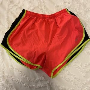 Coral Nike Shorts, Colorful Nike Dri Fit, Size L, Like New